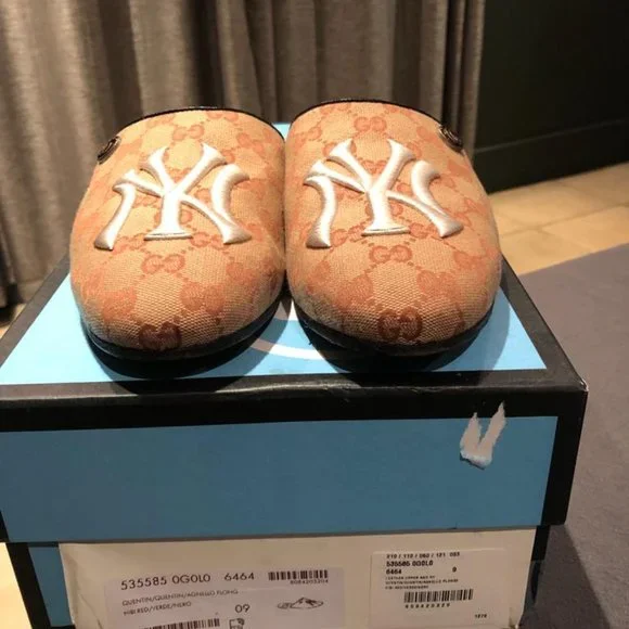 Gucci | Shoes | Gucci Mlb Ny Yankees Muleslides | Poshmark
